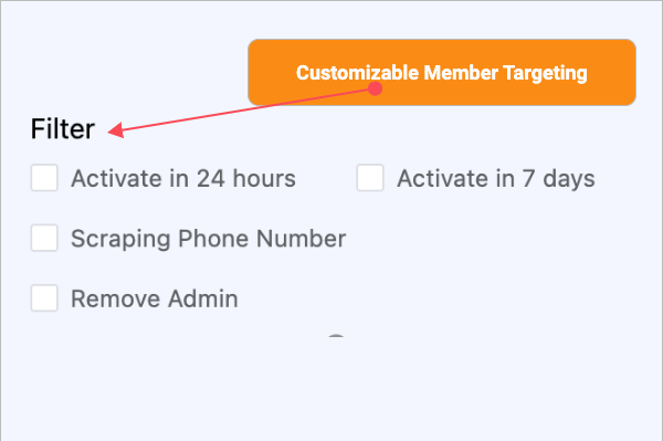 Customizable Member Targeting